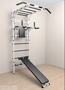 Шведская стенка Sv Sport 524 (Турник рукоход/Брусья/Скамья) 524
