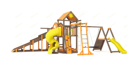 картинка Всесезонная площадка IgraGrad С Мостик 2 с трубой SF от магазина Лазалка