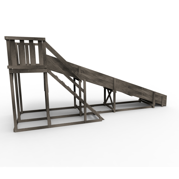 Детская площадка - деревянная горка Пикник "Зима №3" Black