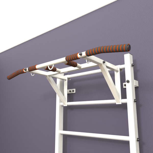 Шведская стенка «LittleSport» White Pull-Up белые ступени