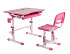 Комплект парта и стул трансформер  FunDesk Lavoro Pink (розовый)