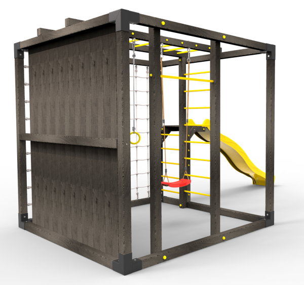 Детская площадка Куб "Блэк" с горкой