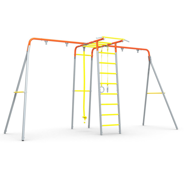 УДСК-5.2 "Тарзан-К2" с двумя доп. секцией "Качели" оранжевый/серый
