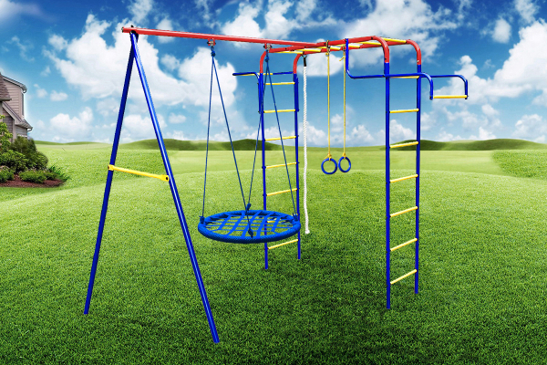 Детский спортивный комплекс для дачи Пионер "Дачный мини" (Гнездо 80В)