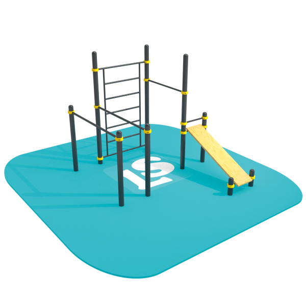 Спортивный комплекс турник, брусья, скамья для пресса, шведская стенка Workout LS49