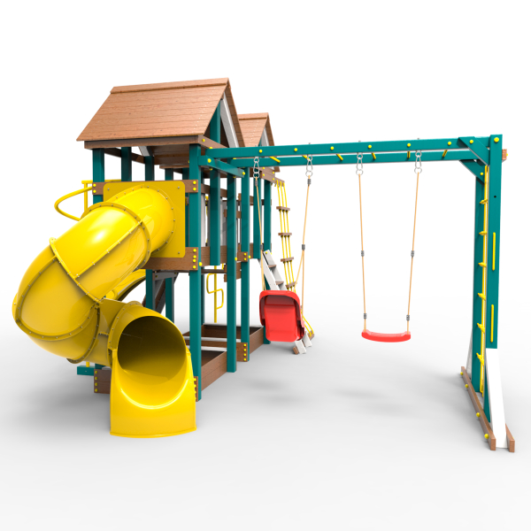 Детская площадка Пикник "Лэйк Д" Пацифик Лайт с винтовой трубой