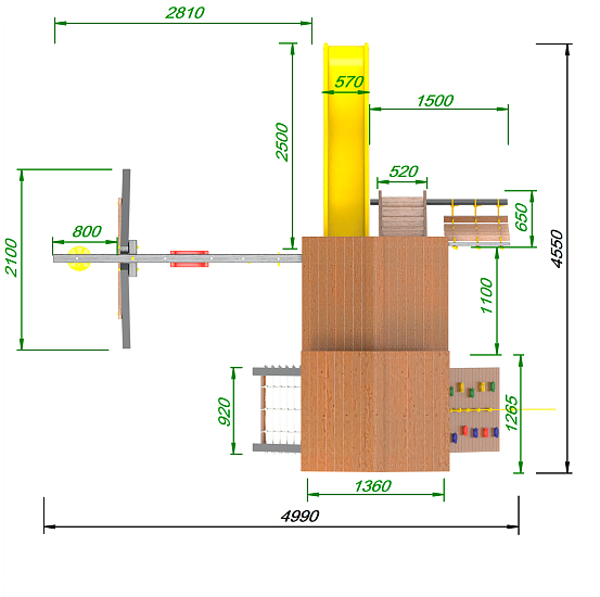 картинка Детская площадка Пикник Грей Д Стэйдж 1 от магазина Лазалка